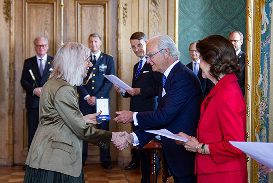 H.M. Konungens medalj till Suzanne!